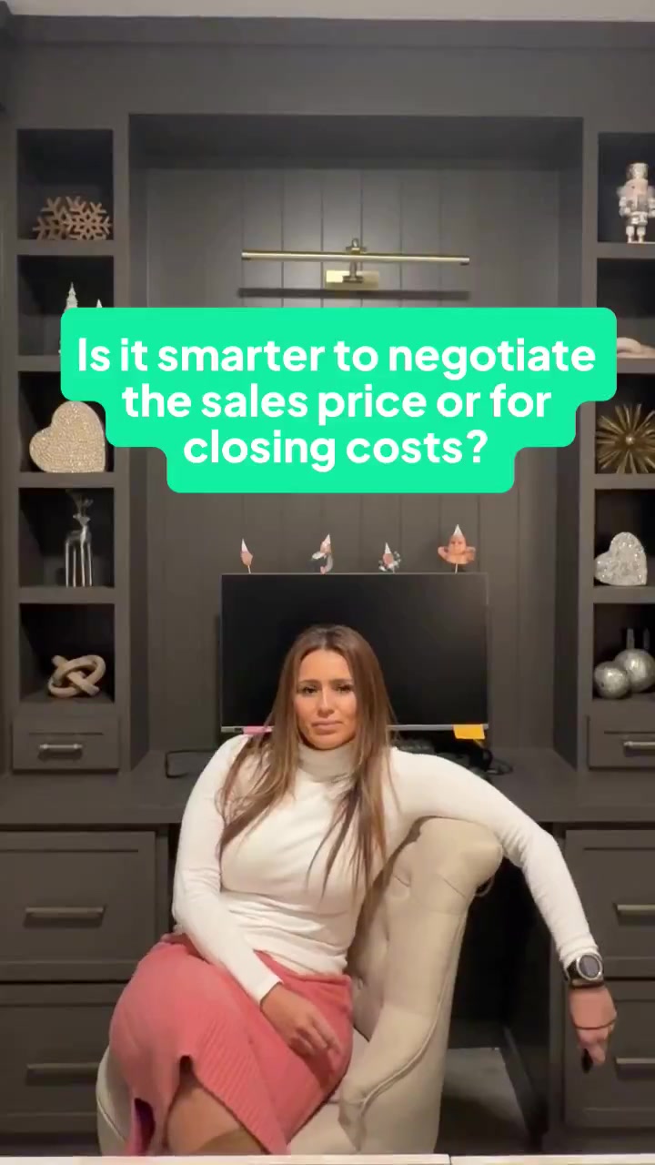 Is it smarter to negotiate the sales price or for closing costs?